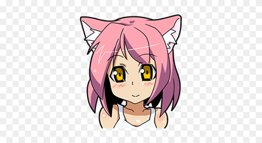 400x400 Cat Girl Transparent Png - Anime Girl Face PNG