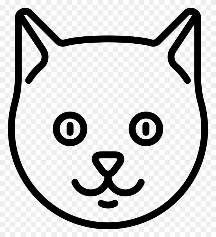 890x980 Cat Head Png Icon Free Download - Cat Head PNG