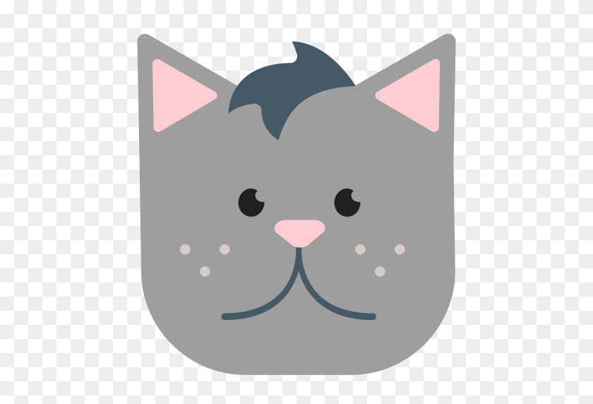 512x512 Иконка Кошка В Png И Векторном Формате Для Бесплатного Неограниченного Скачивания - Кошачьи Усы Png