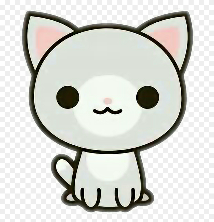 688x812 Cat Kawaii Cute Tumblr Wtf - Wtf Clipart