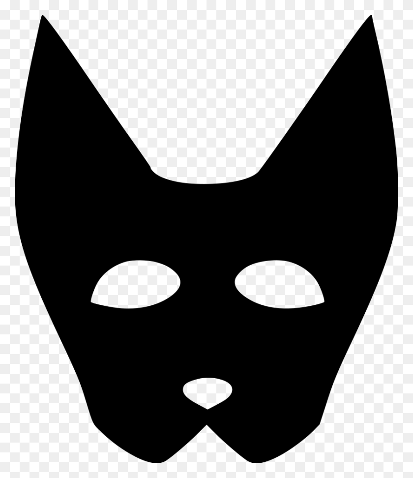 838x980 Cat Kitty Mask Woman Carnaval Png Icon Free Download - Black Panther Mask PNG