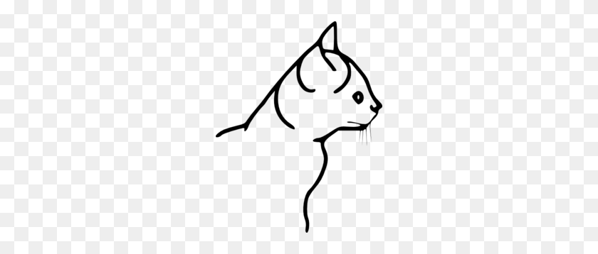 234x298 Cat Outline Png, Clip Art For Web - Cat Whiskers Clipart