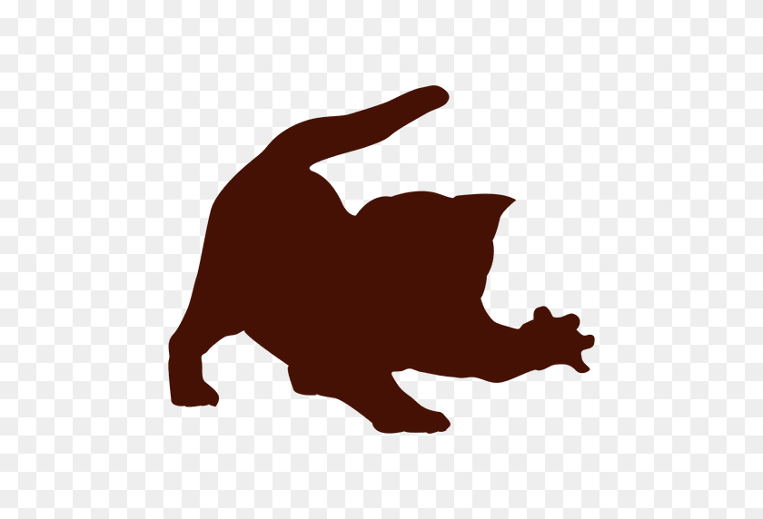 512x512 Cat Pet Angry Silhouette - Angry Cat PNG