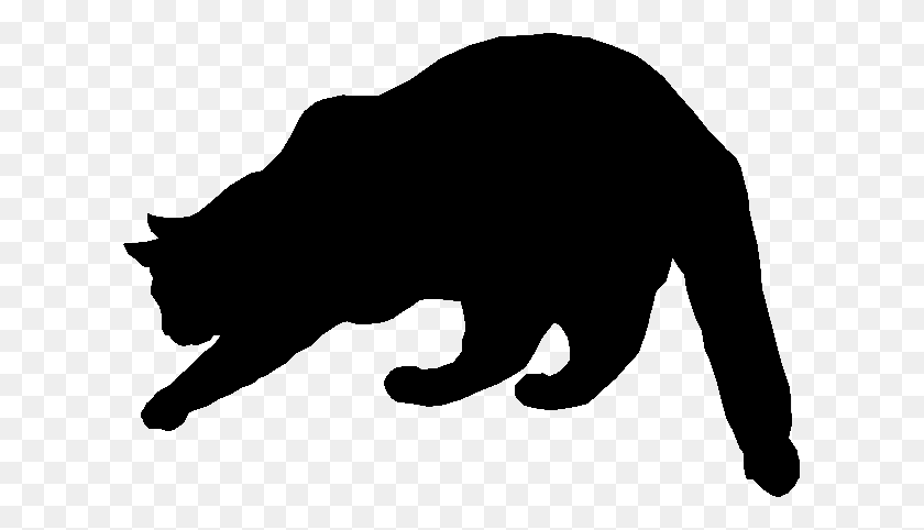 615x422 Cat Silhouette - Cat Silhouette PNG