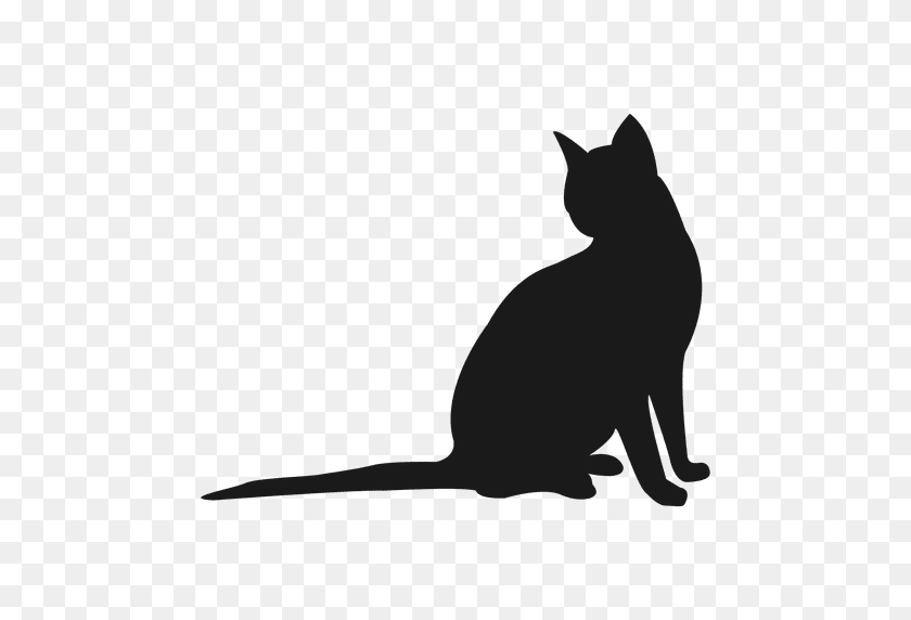 512x512 Cat Silhouette - Cat Silhouette PNG