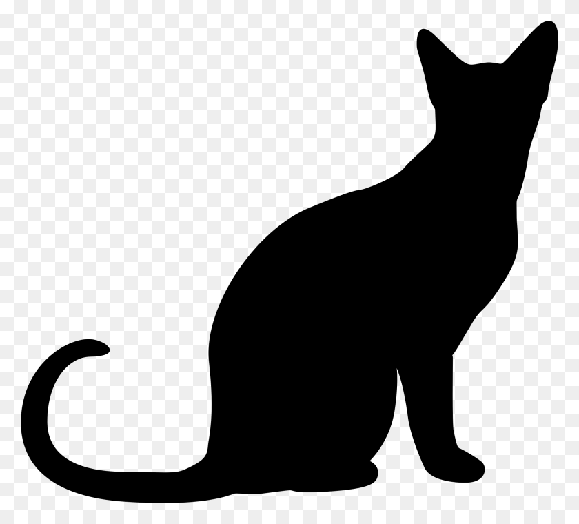 2150x1931 Cat Silhouette Clip Art - Sit Down Clipart