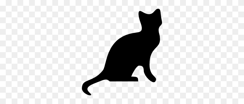 View Cat Silhouette Clip Art Free Gif