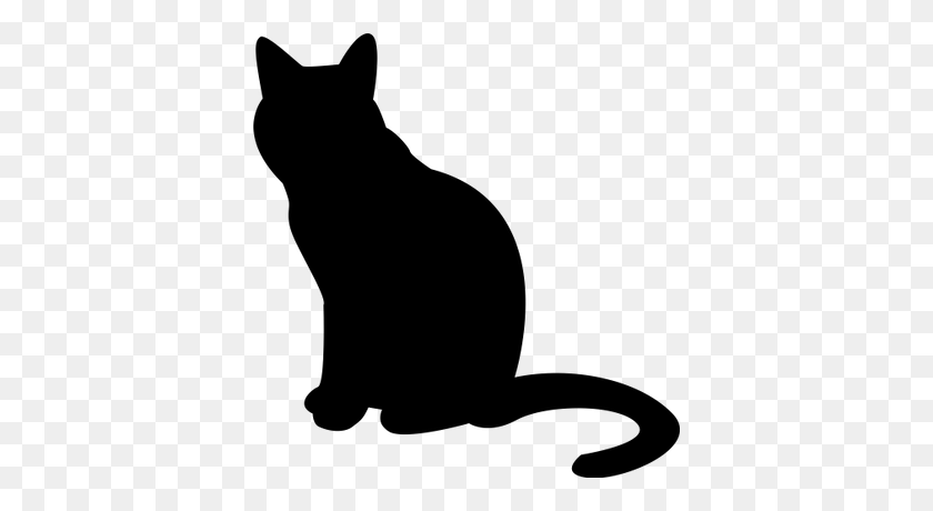 400x400 Cat Silhouette Transparent Png - Gato PNG