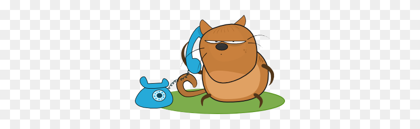 300x199 Cat Talking In Phone Clip Art - Person Talking On Phone Clipart