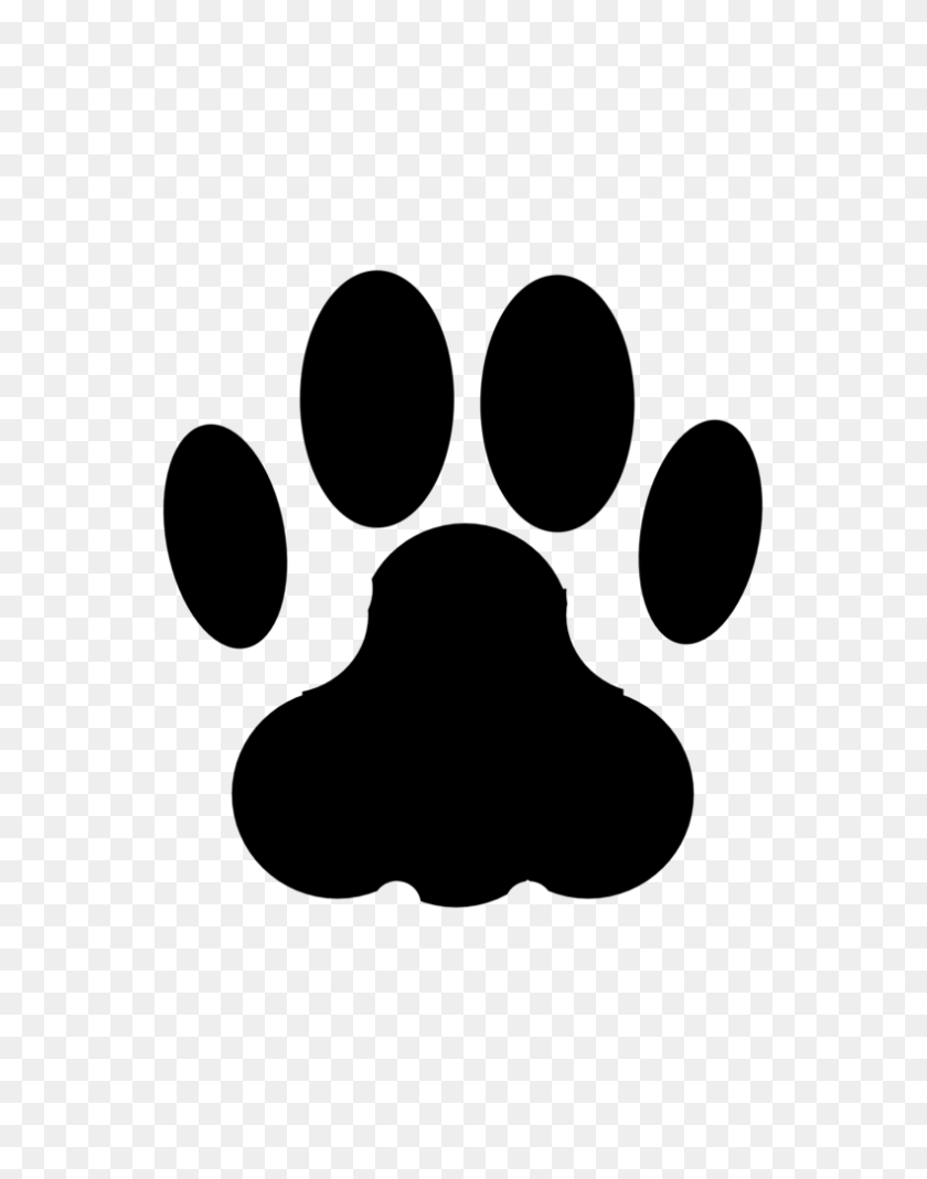 791x1024 Cat Tracks Clipart Winging - Track Clipart Black And White