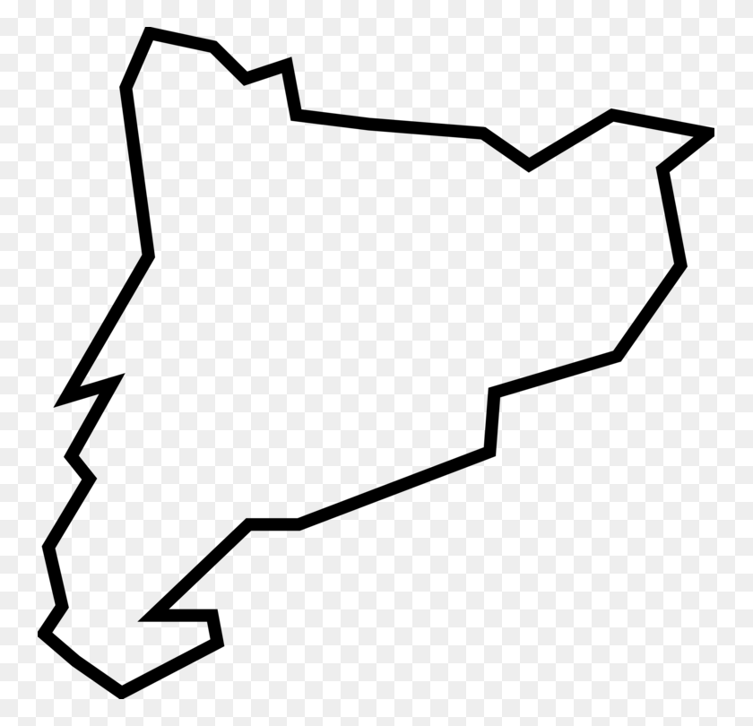 755x750 Catalonia Blank Map Computer Icons Geography - Blank Flag Clipart