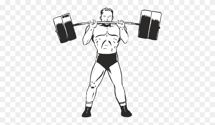 425x430 Category - Strength Training Clipart