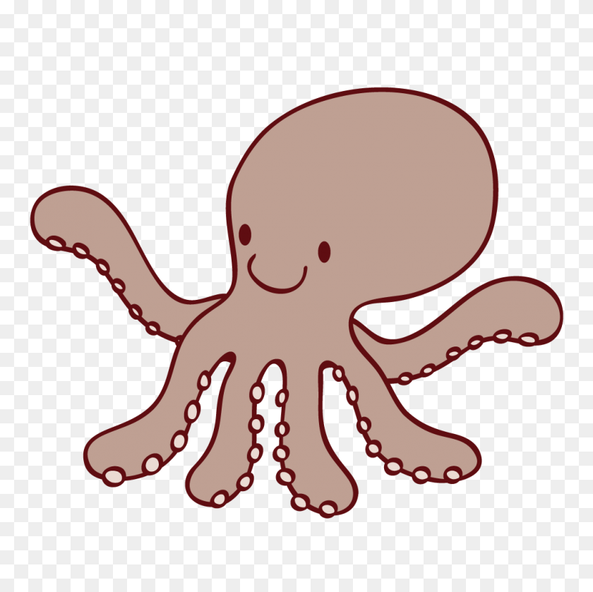 1000x1000 Category Clip Art - Octopus Clipart PNG