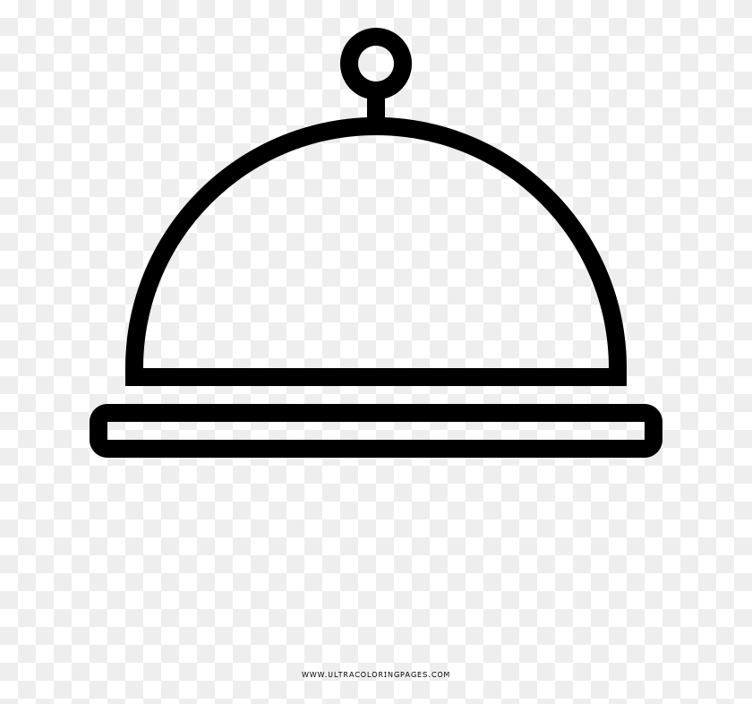 641x726 Catering Tray Coloring Page - Comida Clipart