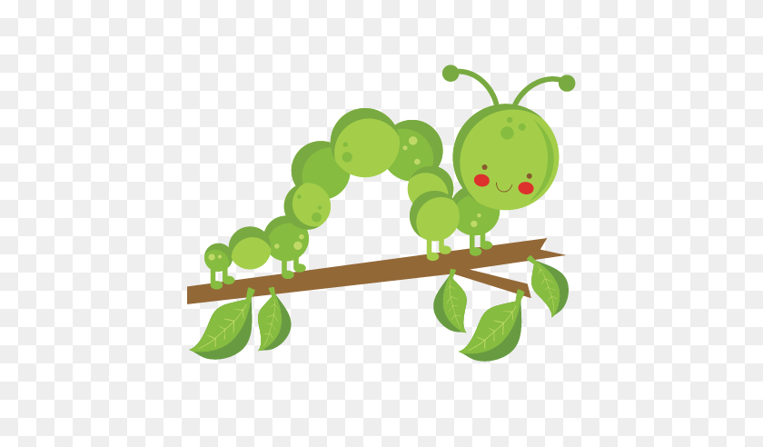 432x432 Caterpillar On Twig Scrapbook Cute Clipart - Twig PNG