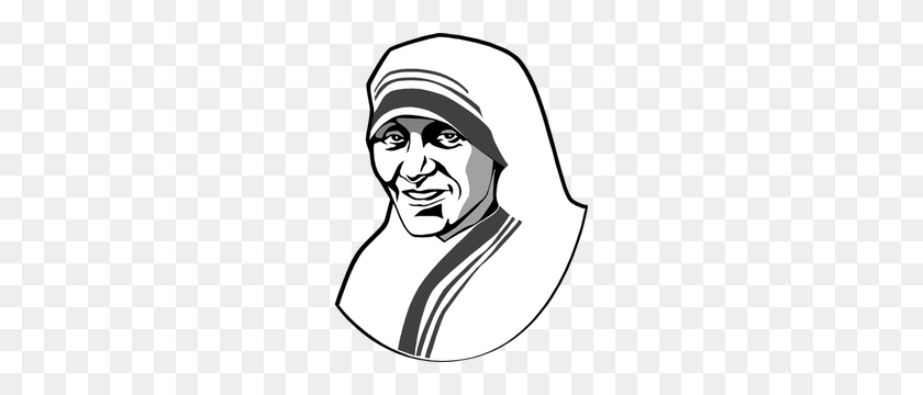 230x300 Catholic Nun Clipart - Nun Clipart