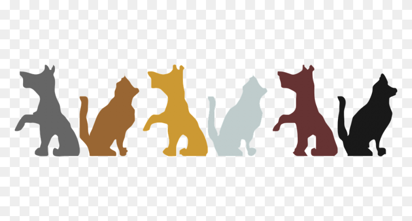 960x480 Cats And Dogs Clipart Group With Items - Dog Eating Clipart