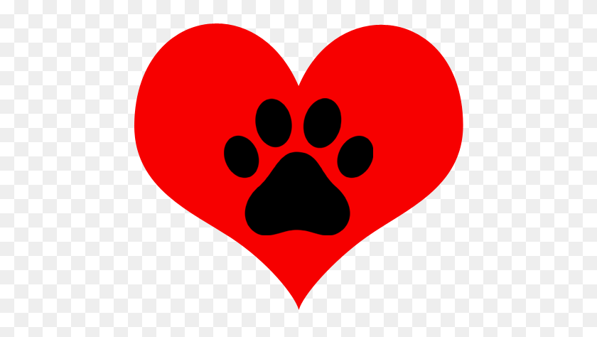 480x414 Cats!!! Dogs, Dog Paws - Puppy Paw Print Clip Art