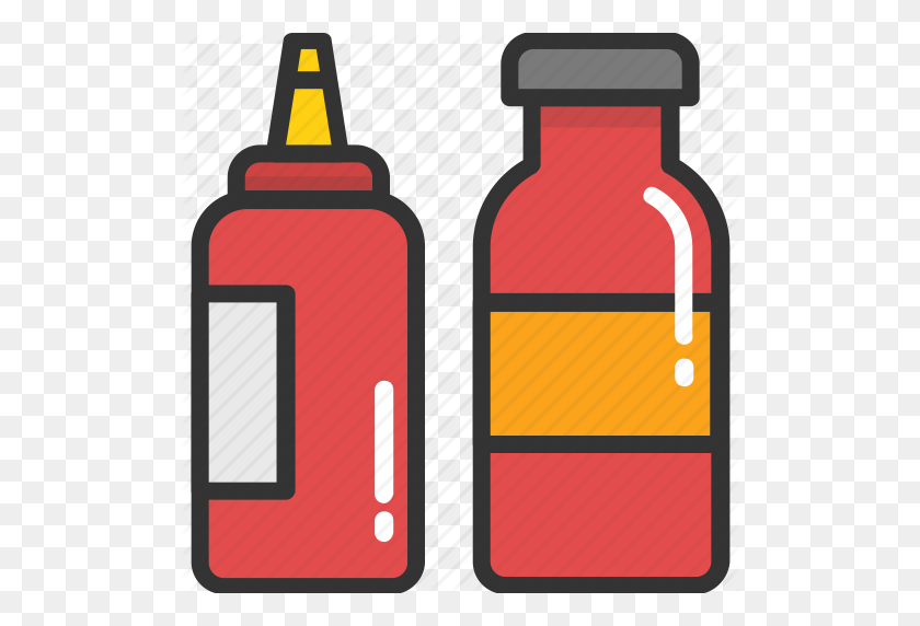 512x512 Catsup, Ketchup, Ketchup Bottle, Sauce, Tomato Ketchup Icon - Ketchup Bottle Clipart