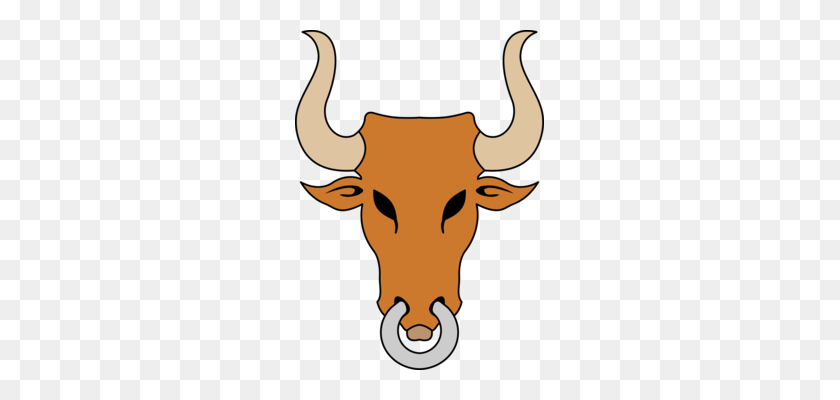 249x340 Cattle Bull Gold Horn - Bison Head Clipart