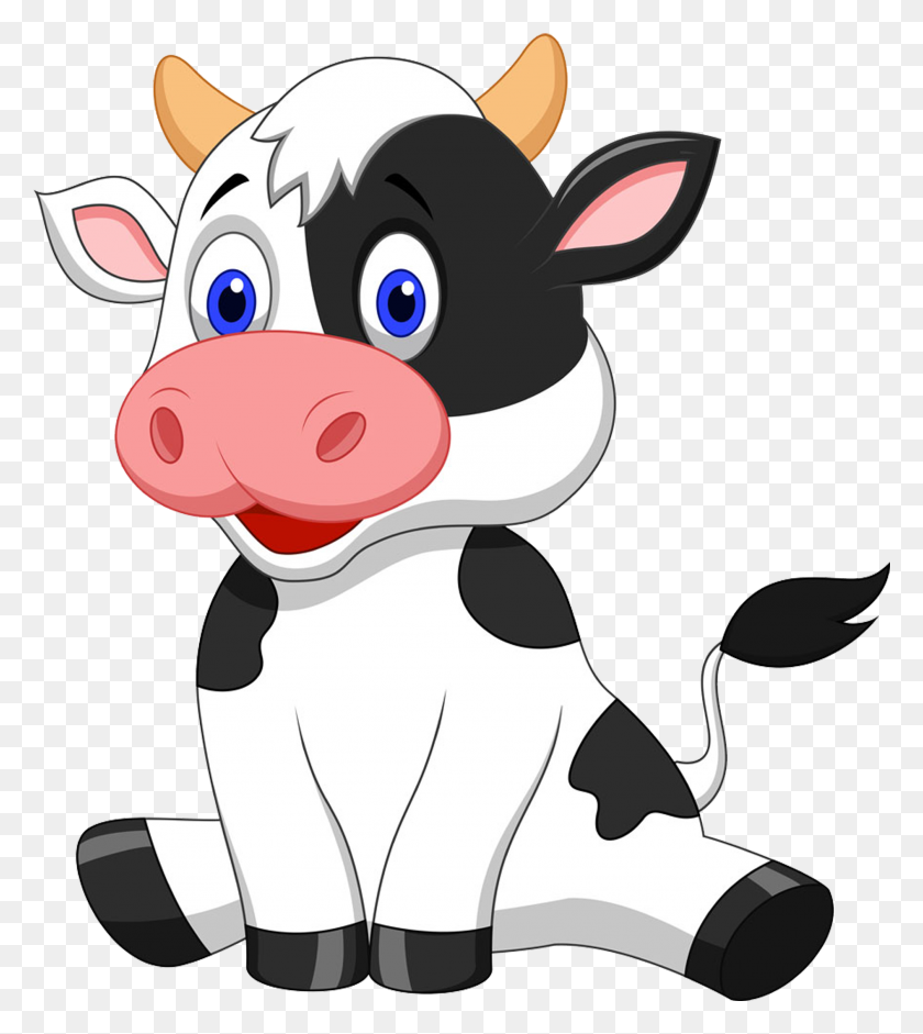 1889x2135 Cattle Cartoon Stock Photography - Cow PNG