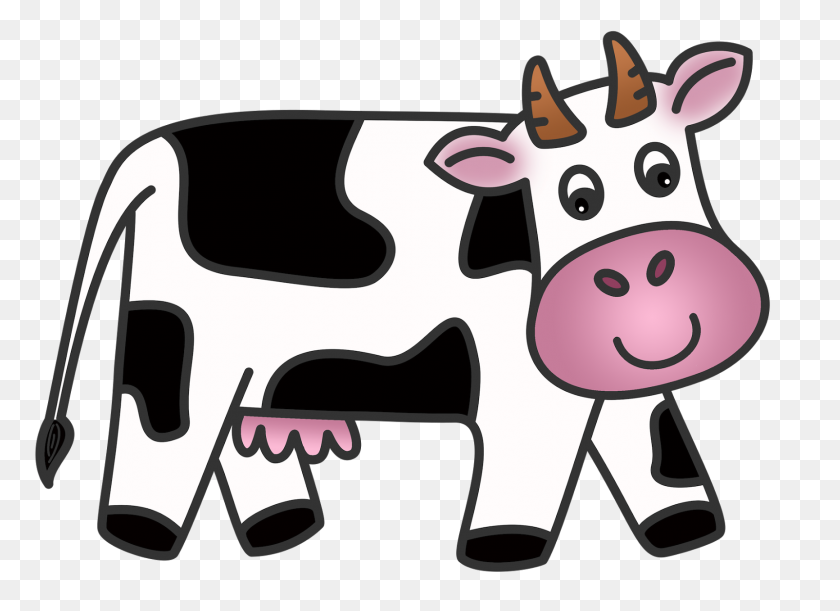 1600x1131 Клипарт Молочная Корова - Смешные Коровы