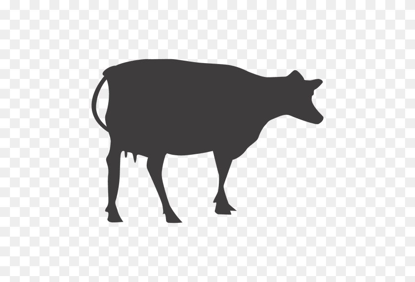 512x512 Cattle Silhouette Clip Art - Cows PNG