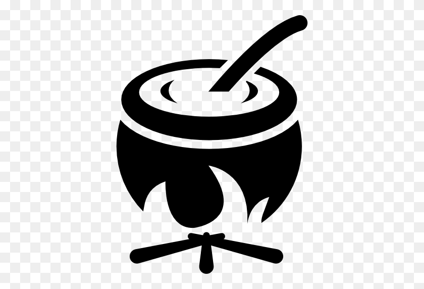 512x512 Cauldron, Tools And Utensils, Cook, Halloween, Pot Icon - Cauldron Clipart Black And White