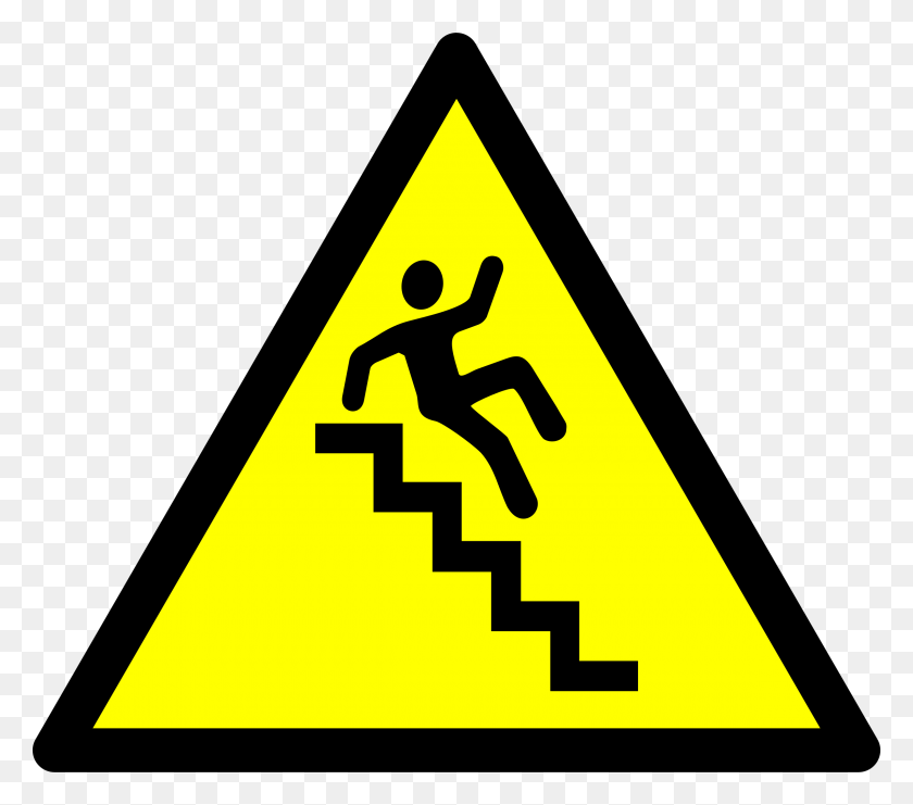 2400x2096 Caution - Stairs PNG