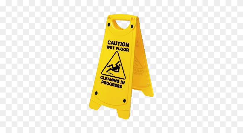 400x400 Caution Wet Floor Cleaning In Progress Floor Stand Australian - Caution Sign PNG