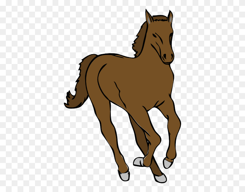 402x600 Cavallo Clip Art Free Vector - Riding Horse Clipart