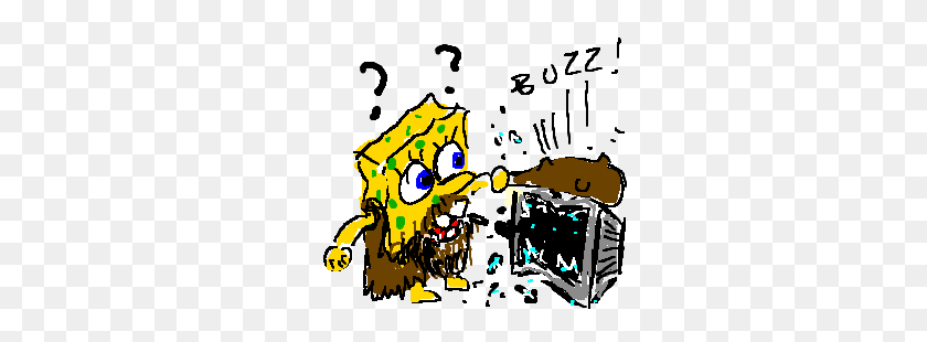 300x250 Caveman Spongebob No Understand Tv Hit W Club! Drawing - Caveman Spongebob PNG