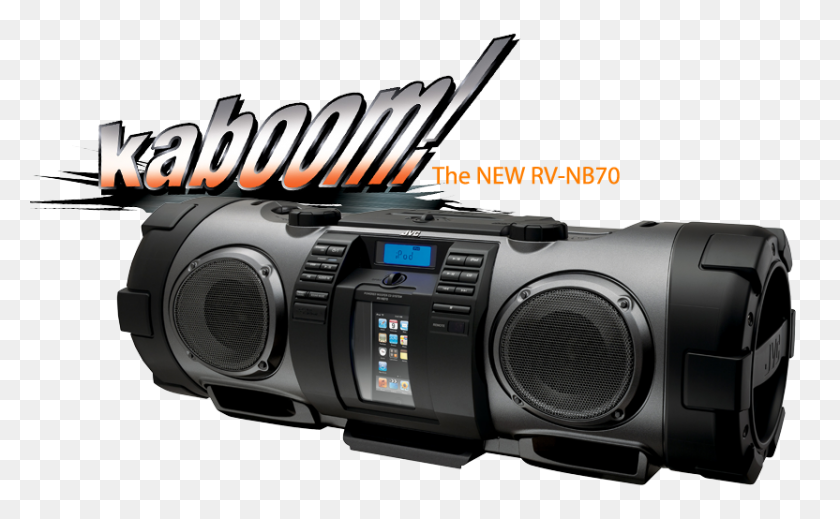 832x490 Cd Boombox With Iphoneipod Dock And Twin Super Woofers - Boombox PNG