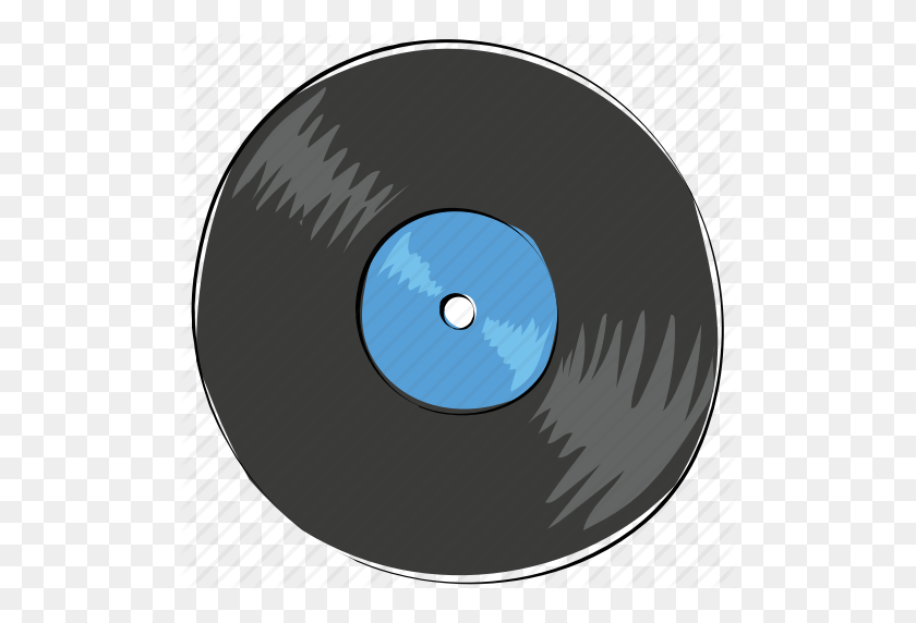 512x512 Cd Record, Gramophone Record, Lp, Music Disk, Record Disk, Vinyl - Vinyl Record PNG