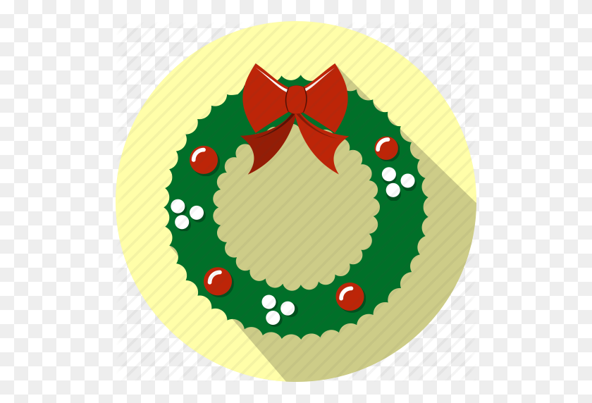 512x512 Celebration, Christmas, Decoration, Garland, Holiday, Wreath Icon - Holly Garland Clipart