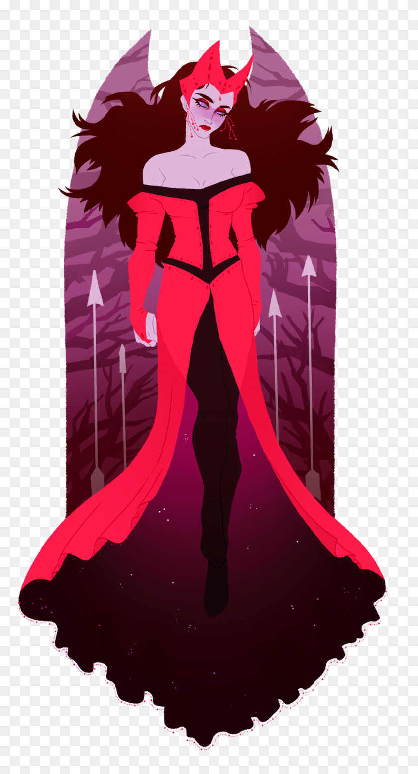 1000x1920 Celestial Bodies - Scarlet Witch PNG