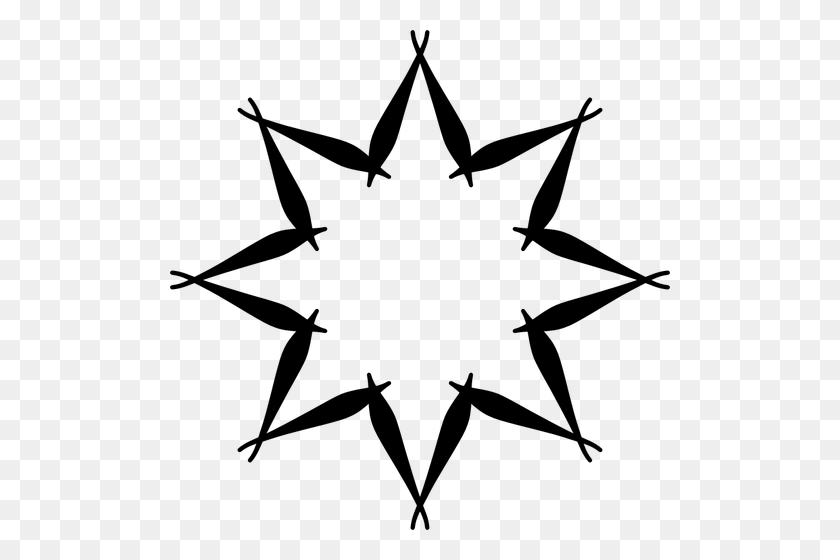 500x500 Celestial Body Silhouette - Star Silhouette PNG