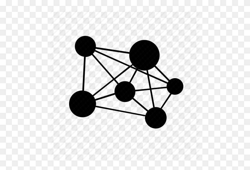 512x512 Ячейка, Подключение, Соединение, Молекула, Сеть, Значок Социальной Сети - Значок Подключения Png