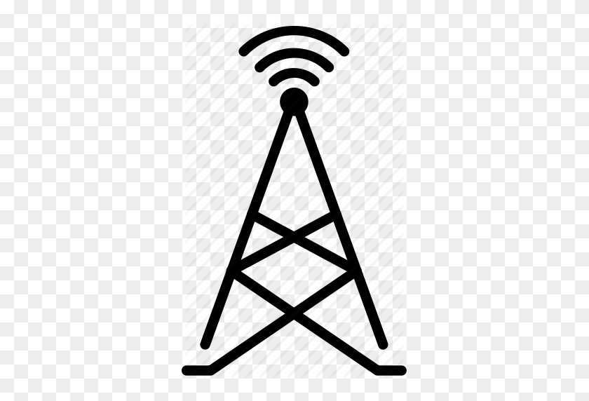 321x512 Celular, Red, Radio, Torre, Icono Wifi - Torre De Radio Png