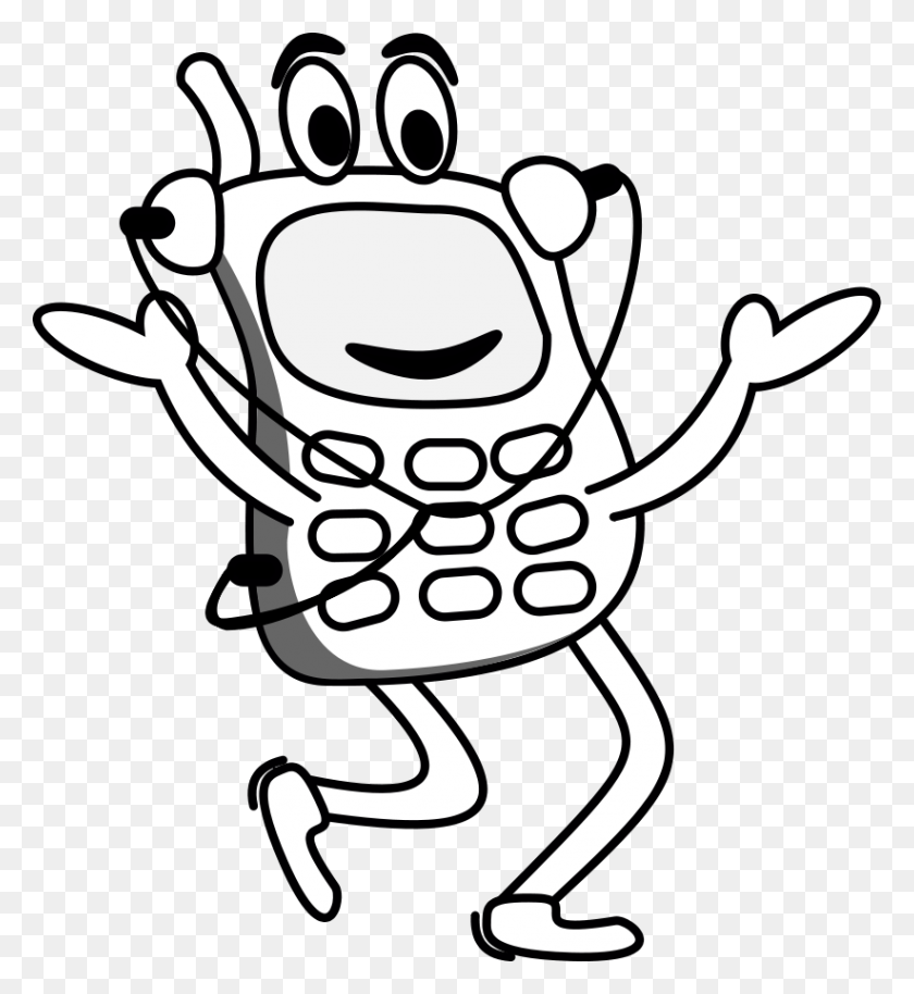 822x900 Cell Phone Clip Art - Pie In The Face Clipart
