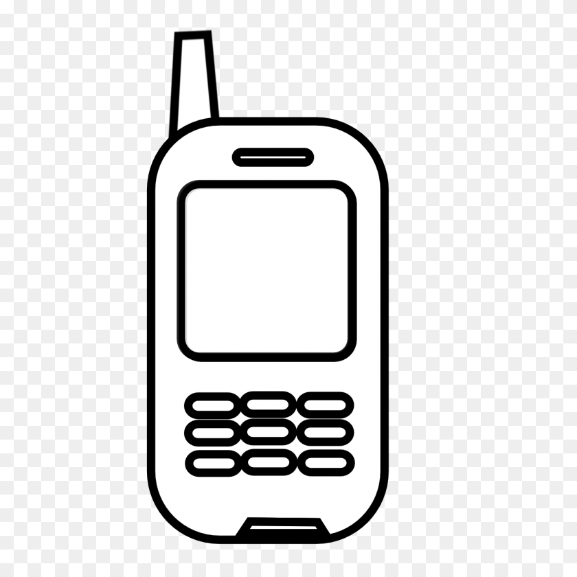1331x1331 Cell Phone Clipart Black And White Clip Art Images - Galaxy Clipart Black And White