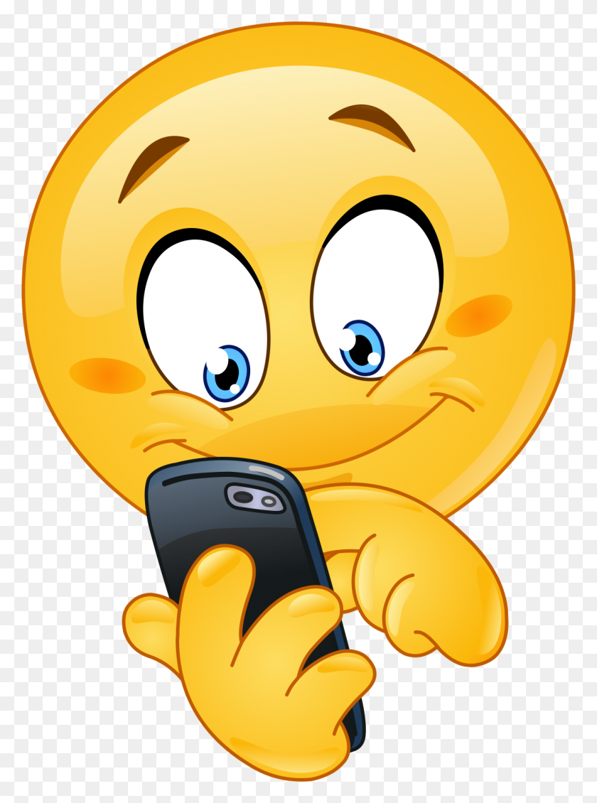 1107x1519 Cell Phone Emoji Decal - Phone Emoji PNG