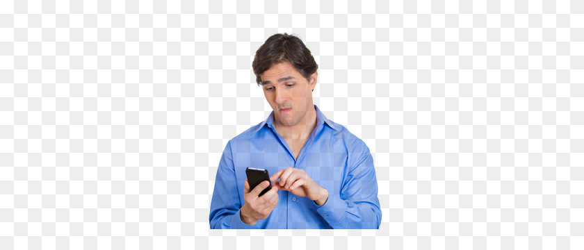 300x300 Cell Phone Guy - Guy PNG