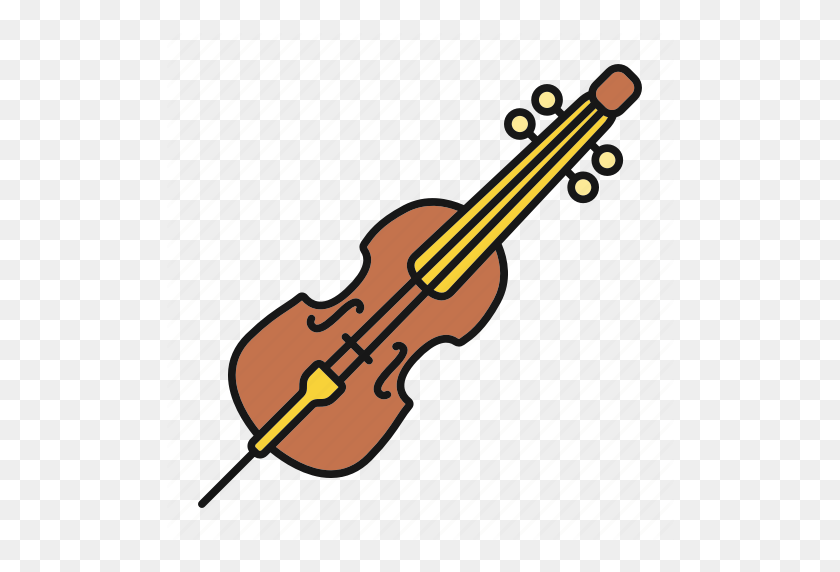 512x512 Violonchelo, Clásico, Violín, Instrumento, Música, Musical, Icono De Violoncello - Violonchelo Png