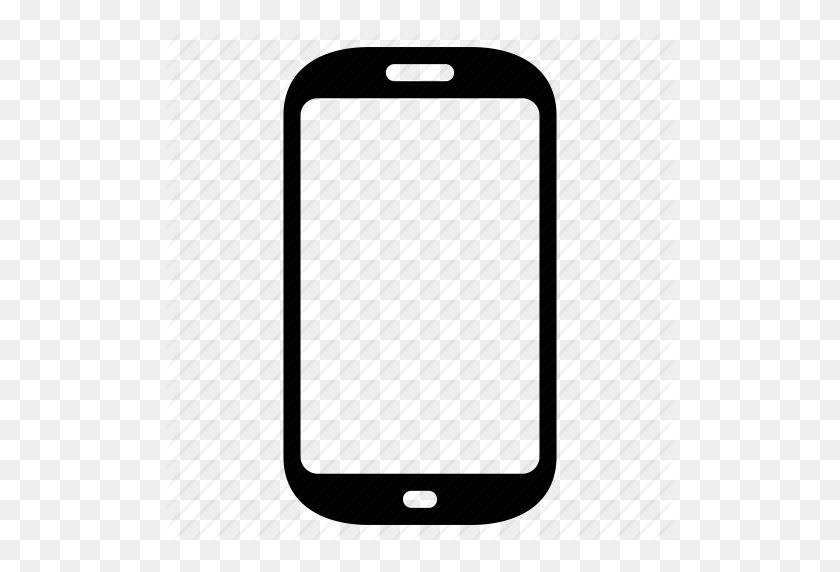 512x512 Cellphone, Device, Mobile, Phone, Smartphone, Tel Icon - Mobile Phone Icon PNG