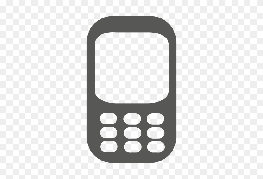 512x512 Icono De Teléfono Celular Silueta - Icono De Teléfono Celular Png