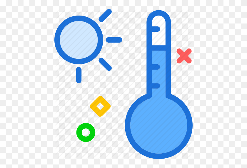 470x512 Цельсий, Холод, Дневная Температура, Значок Тепла - Клипарт С Термометром Холода
