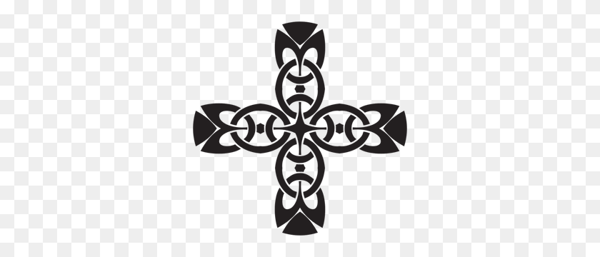 300x300 Celtic Cross Clip Art Free Download - Fancy Cross Clipart