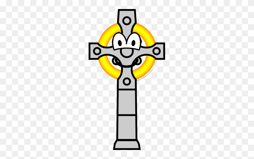 253x467 Celtic Cross Emoticon Emoticons - Celtic Cross PNG