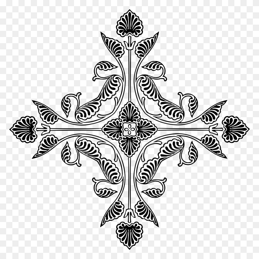 2400x2400 Кельтский Крест Готическое Искусство Христианский Крест Клипарт - Готический Крест Png